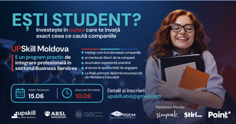 Upskill: Будущее в Молдове есть – найди своё направление.
