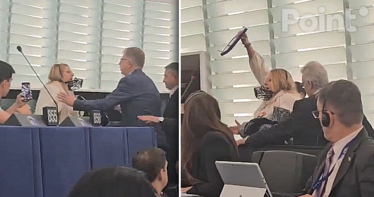 Скандал в Европарламенте: Метсола попросила удалить из зала Шошоакэ.