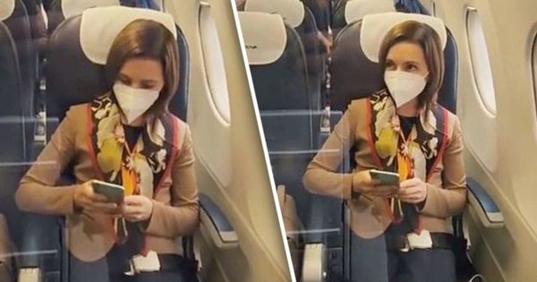 Майю Санду заметили в самолете на регулярном рейсе. Коллаж: Point.md
