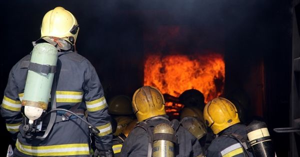 Пожар в подвале жилого дома