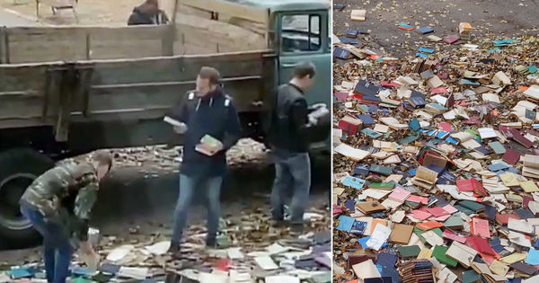 Советские книги выкидывали из окна ТУМ, "чтобы не таскать".