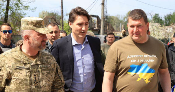 Премьер Канады Трюдо приехал в Ирпень