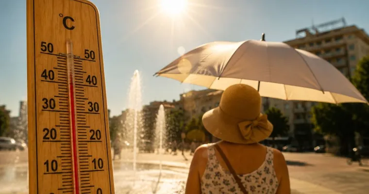 Vreme fără precipitații și temperaturi de 41°C, în următoarele 24 de ore