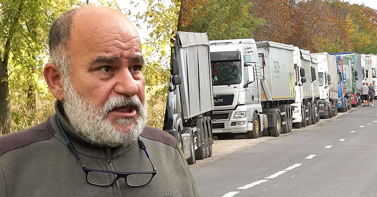 Очереди из фур на КПП в Молдове: Водители жалуются на отсутствие душевых и туалетов. Коллаж: Point.md