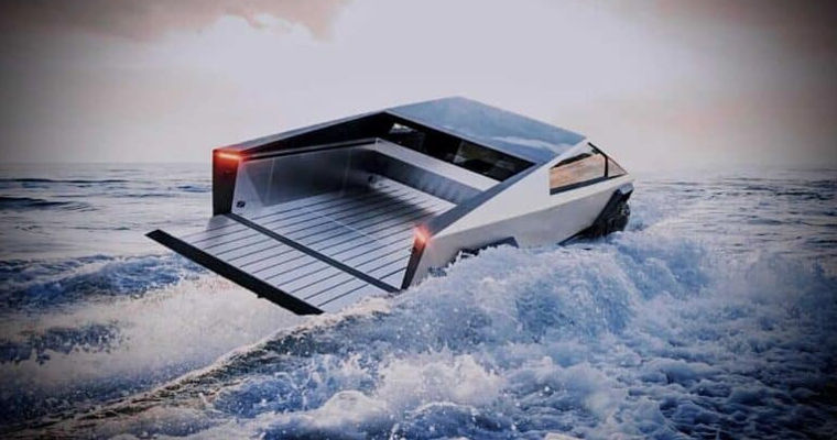 Илон Маск подтвердил: Tesla Cybertruck сможет плавать.