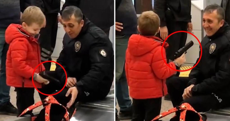 В Турции мальчик поднял тревогу в аэропорту, забыв о своих игрушечных пистолетах.