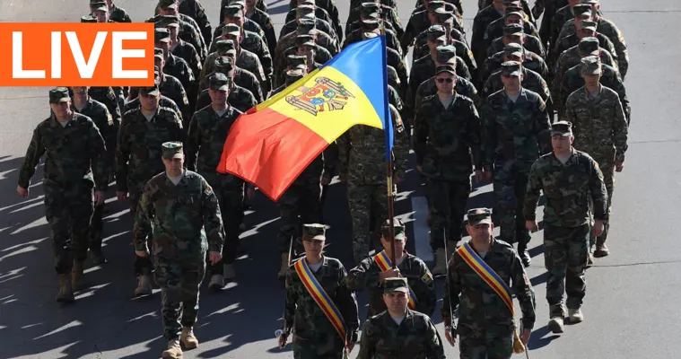 В Кишиневе в День независимости проходит военный парад