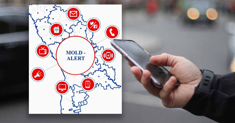 Предупреждающий сигнал: в Молдове внедрят систему оповещения MOLD-Alert. Коллаж: Point.md