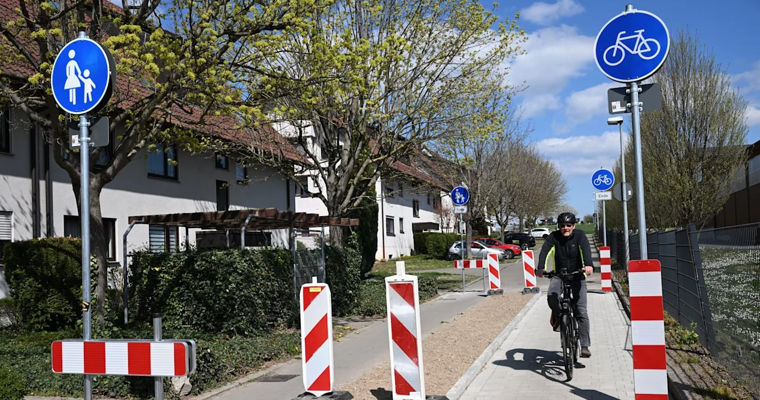 Cea mai scurtă pistă pentru biciclete din Germania are doar 13,81 metri lungime.