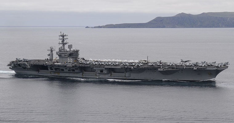 В Карибское море прибыла авианосная группа ВС США Nimitz.