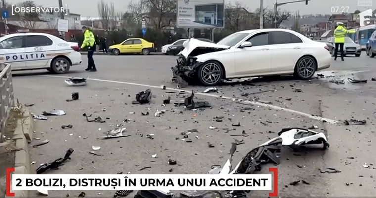 ДТП в Яссах: столкнулись два автомобиля из Молдовы.