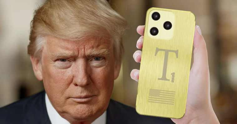 Не изготовлен в США: "золотой" смартфон Трампа оказался переделанной моделью из Китая.