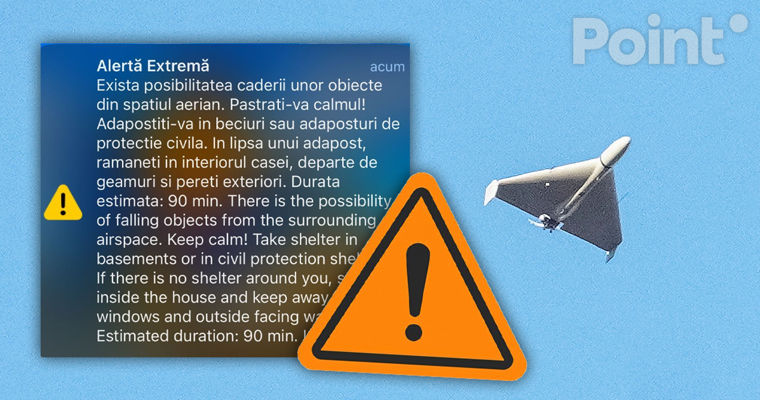 В Румынии звучала воздушная тревога из-за приближающихся к границе дронов.