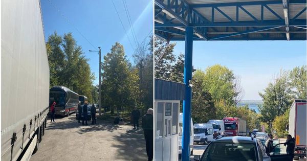 На КПП Костешты-Стынка правоохранители вбивают данные вручную.