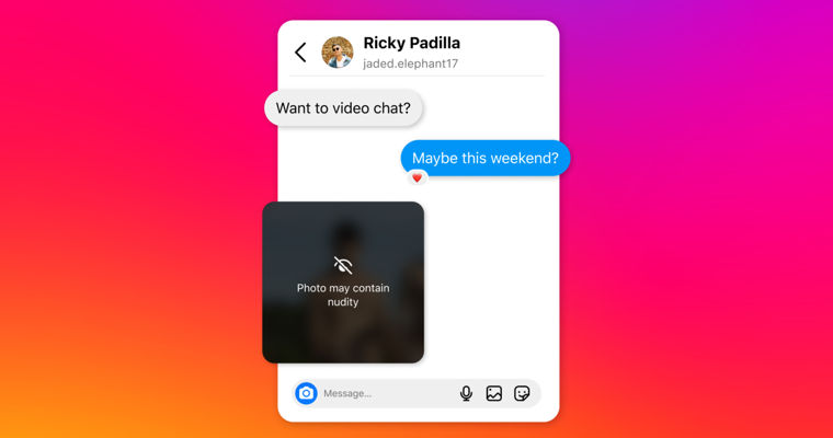 Instagram начнет размывать фотографии обнаженных тел в личных сообщениях.