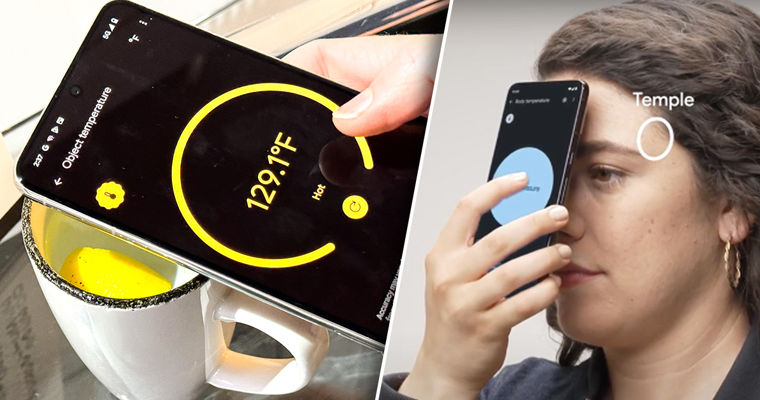 Google Pixel 8 Pro теперь может измерить температуру тела. Коллаж: Point.md