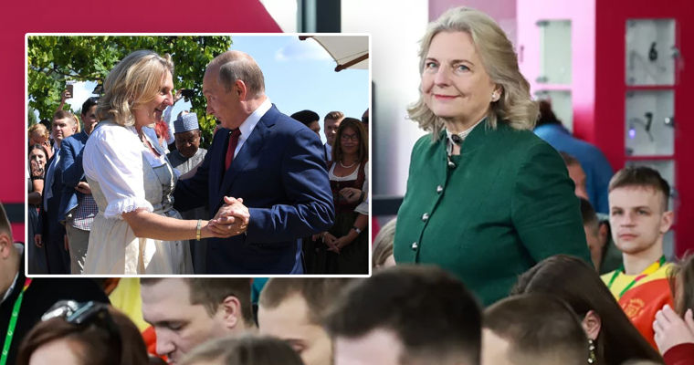 Танцевавшая с Путиным экс-глава МИД Австрии окончательно переехала в Россию.