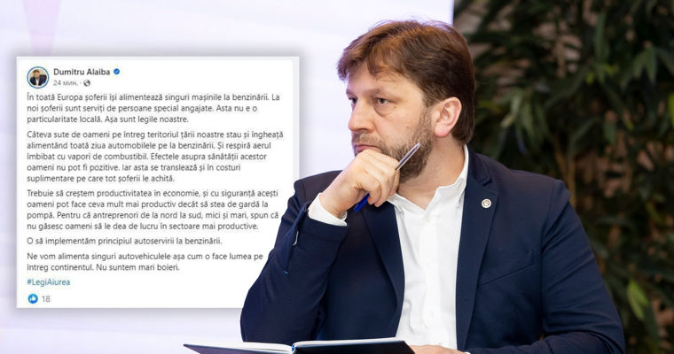 Алайба удалил пост о намерении внедрить принцип самообслуживания на АЗС. Коллаж: Point.md