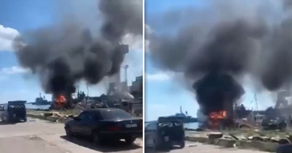 Гуменюк: Хранилище с зерном в Одесском морском торговом порту не пострадало. Коллаж: Point.md