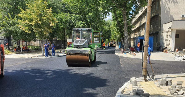В Кишиневе асфальтирование осуществлено на общей площади около 4 тыс. м².