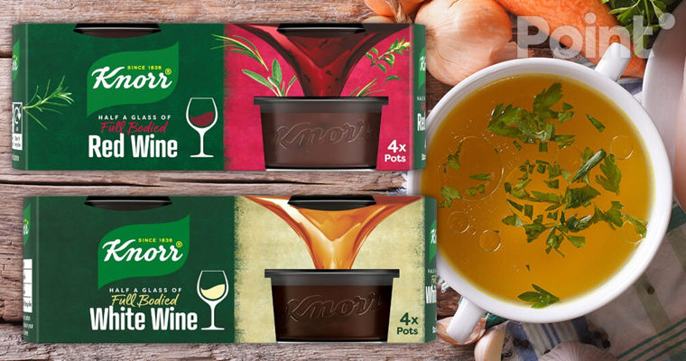Компания Knorr выпустила первый в мире бульон со вкусом красного и белого вина.