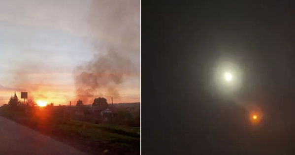 Жители Белгорода сообщили о ночных взрывах в небе над городом.