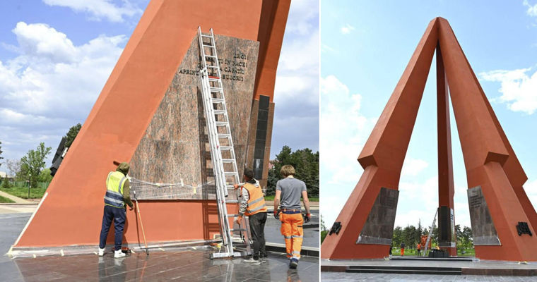 В Кишинёве завершаются работы по восстановлению Мемориального комплекса «Вечность».