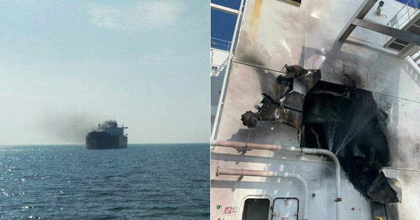 В Черном море снаряд попал в корабль под флагом Молдовы.