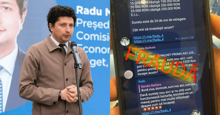 Мошенники выманивают деньги в Telegram от имени депутата Раду Мариана.