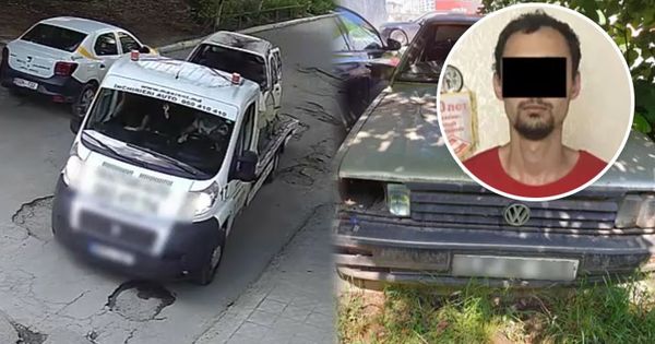 Угонщик был идентифицирован и задержан полицейскими, а затем доставлен в инспекторат полиции для дачи показаний. 