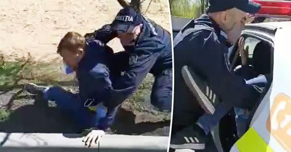 Появилось видео жестокого задержания мужчины за поход в магазин. Коллаж: Point.md