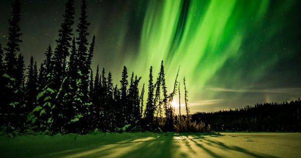 Un pilot a surprins aurora boreală la o viteză de aproximativ 800 km/h