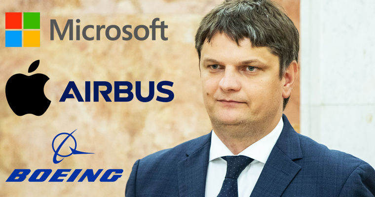 Спыну в декларации указал 11 счетов в банках и акции Airbus, Boeing, Apple, Microsoft.
