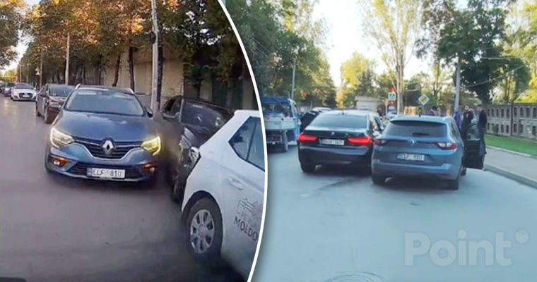 В Бельцах автомобиль спровоцировал ДТП.