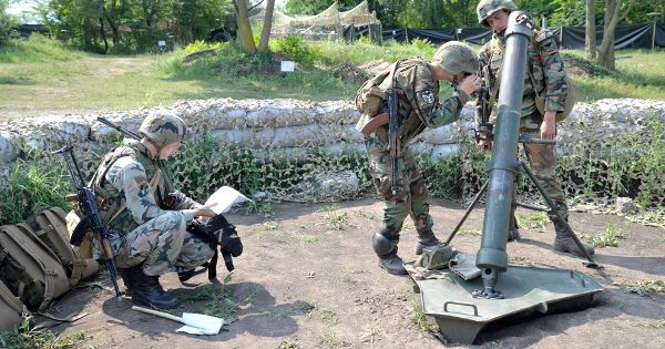 В Бельцах проходят военные учения «Щит мира-2018».