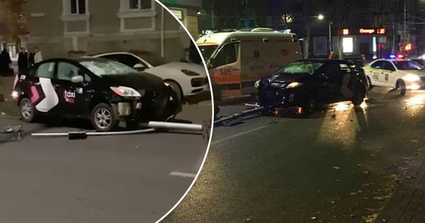 В центре Кишинёва таксист сбил девушку на пешеходном переходе и скрылся.