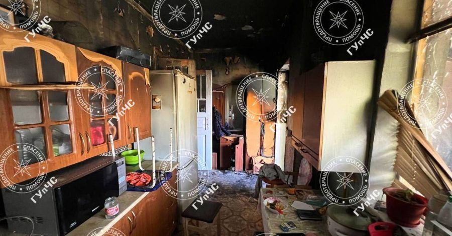 В селе Гиска произошел пожар: из горящего дома спасли ребенка.