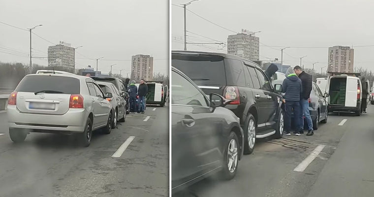 ДТП в Кишиневе: столкнулись четыре автомобиля. Коллаж: Point.md