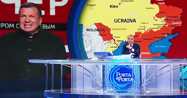 Соловьев на итальянском ТВ заявил, что Россия идет до Приднестровья.
