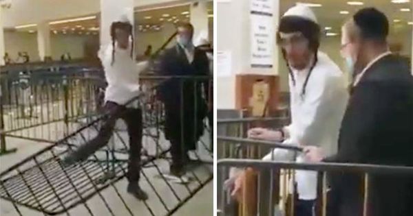 В Умани брацлавские хасиды раскидали вокруг могилы Раби Нахмана "карантинные" ограждения. 