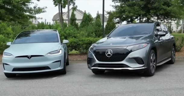 Mercedes-Benz EQS SUV оказался более роскошным, чем Tesla Model X.