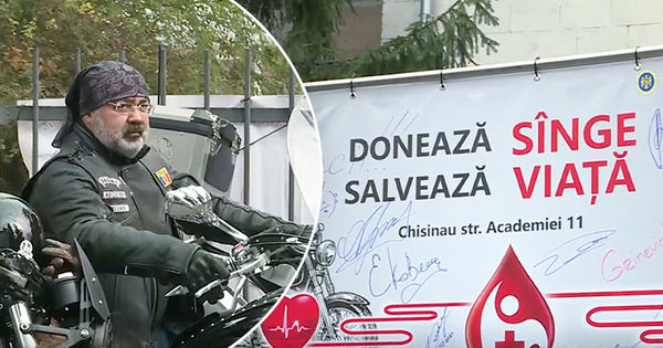 Более 60 байкеров сдали кровь в Национальном центре переливания. Коллаж: Point.md.