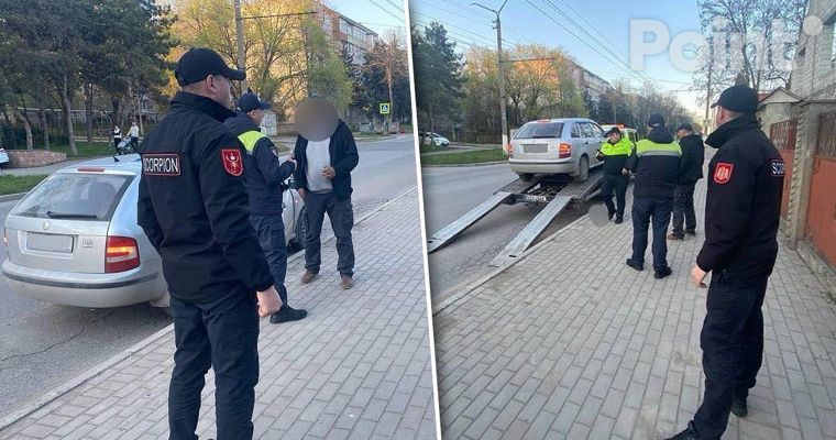 Un șofer beat, reținut de carabinieri pe o stradă din Bălți.