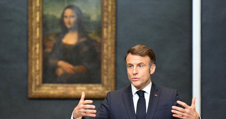 Macron a anunțat că Mona Lisa va fi mutată într-o sală separată.
