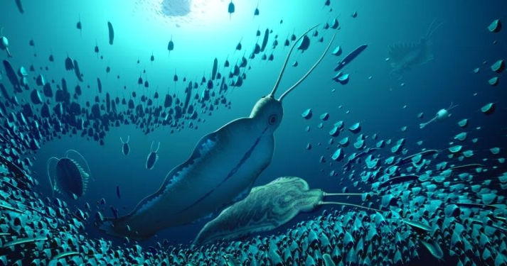 В Гренландии найдены гигантские хищные черви возрастом 518 млн лет.