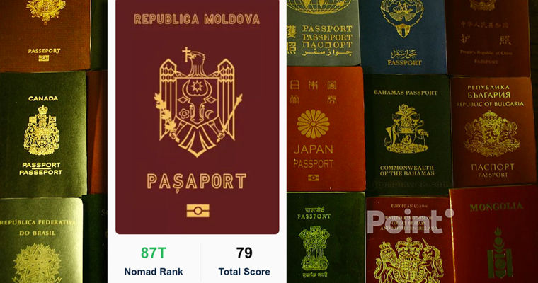 Молдова заняла 87-е место в рейтинге паспортов.