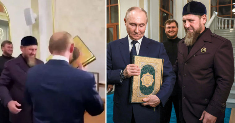 Ролик с целующим Коран Путиным вызвал фурор в мусульманских странах.