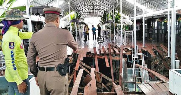 В таиландском ресторане обвалился пол, пострадали 29 человек.