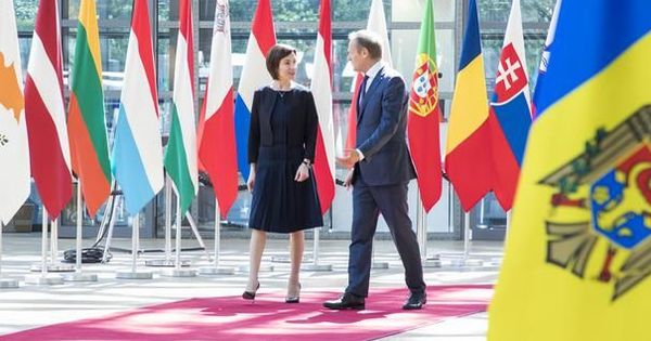 Майя Санду встретилась с президентом Европейского совета Дональдом Туском.