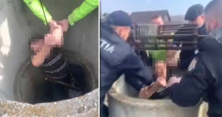 В Яловенском районе задержали мужчину, который пырнул соседа ножом и прыгнул в колодец. Коллаж: Point.md